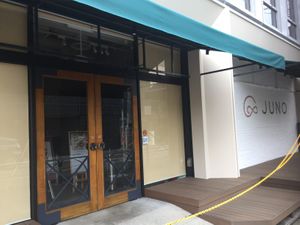 Entrance— we visited during operating hours but was inexplicably closed  at Juno in Tokyo