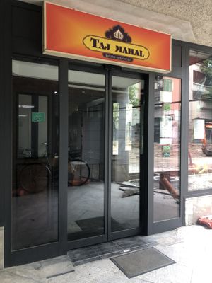 entrance  at Taj Mahal in Ljubljana