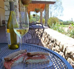 Vegan sandwich from Lazy Acres at Lazy Acres Market in Santa Barbara