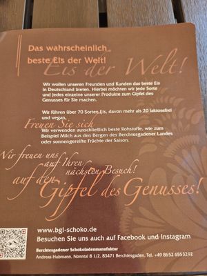  at Berchtesgadener Schokoladenmanufaktur in Berchtesgaden