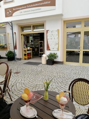 Berchtesgadener Schokoladenmanufaktur, veganes Eis at Berchtesgadener Schokoladenmanufaktur in Berchtesgaden