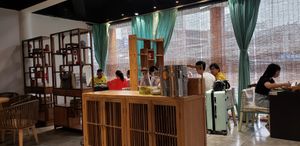 Seating area at A Lotus on the Water 清水荷花 - 文殊坊店 in Chengdu