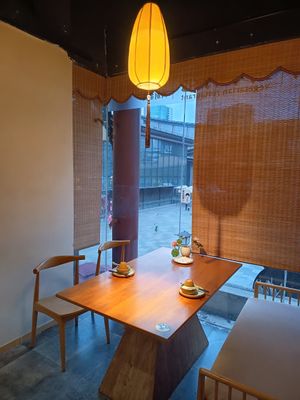 Sit in these lovely little booths at A Lotus on the Water 清水荷花 - 文殊坊店 in Chengdu
