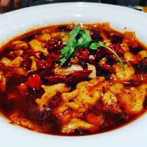 Spicey aber lecker 😋 at A Lotus on the Water 清水荷花 - 文殊坊店 in Chengdu