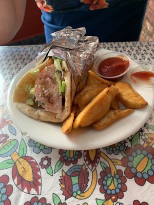 Falafel wrap  at Ali Baba in San Juan