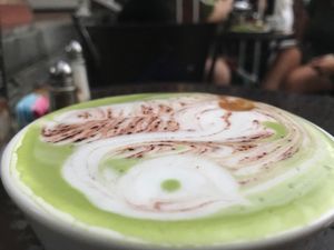  Matcha, coconut milk, dark chocolate, espresso at Urth Caffe in Beverly Hills