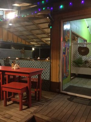 Seating at La Casita in Rarotonga