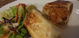 Very tasty chimichanga at La Casita in Rarotonga