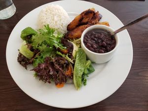 Vegetarianos plate at COPA in Durham