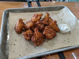 Adobe cauliflower wings at Grandeur in Oakland
