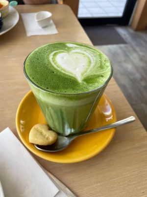 Matcha Latte at Juma Cafe in Nagasaki