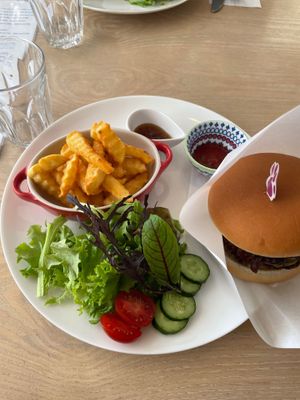 Vegan Burger (the sauce contains honey and eventually mayo) at Juma Cafe in Nagasaki