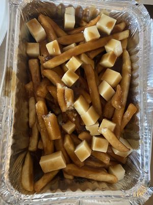 Vegan poutine  at Rollin' Pizza in St Catharines