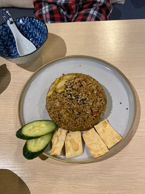 Volcano fried rice 😋 at Kusa Japanese Vegan- Bukit Bintang in Kuala Lumpur