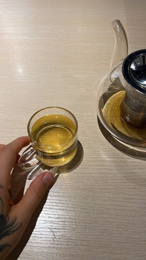 Cute tea pot and a cup   at Kusa Japanese Vegan- Bukit Bintang in Kuala Lumpur