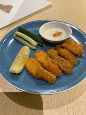 The best fried tempeh!  at Kusa Japanese Vegan- Bukit Bintang in Kuala Lumpur