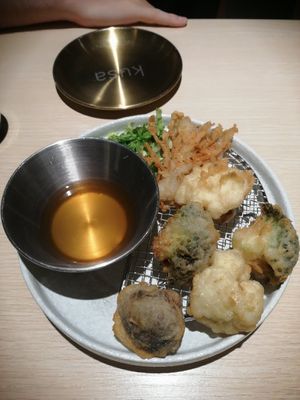 Tempura veggies at Kusa Japanese Vegan- Bukit Bintang in Kuala Lumpur