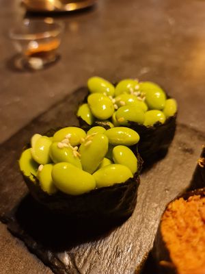 Edamame gunkan ~ 14/4/23 at Kusa Japanese Vegan- Bukit Bintang in Kuala Lumpur