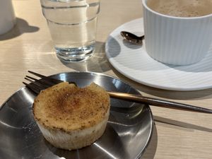 The cheese is good, but skip the coffee  at Kusa Japanese Vegan- Bukit Bintang in Kuala Lumpur