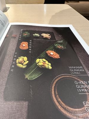 The most beautiful menu  at Kusa Japanese Vegan- Bukit Bintang in Kuala Lumpur