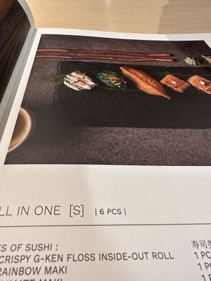 The most beautiful menu  at Kusa Japanese Vegan- Bukit Bintang in Kuala Lumpur