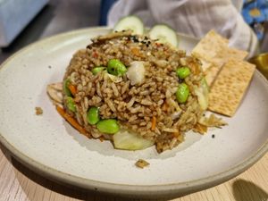 Edamame fried rice at Kusa Japanese Vegan- Bukit Bintang in Kuala Lumpur