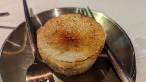 Creme brulee at Kusa Japanese Vegan- Bukit Bintang in Kuala Lumpur