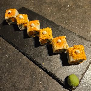 mix 7 spices & g-ken floss inside-out roll at Kusa Japanese Vegan- Bukit Bintang in Kuala Lumpur