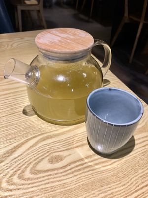 Pot of green tea  at Kusa Japanese Vegan- Bukit Bintang in Kuala Lumpur