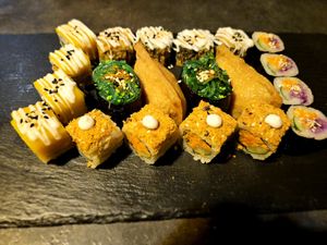 All in one sushi at Kusa Japanese Vegan- Bukit Bintang in Kuala Lumpur