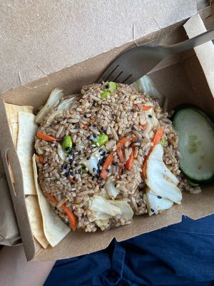 edamame fried rice (ordered for takeaway)  at Kusa Japanese Vegan- Bukit Bintang in Kuala Lumpur