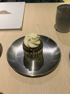 macha cup cake  at Kusa Japanese Vegan- Bukit Bintang in Kuala Lumpur