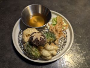 Crunchy tempura at Kusa Japanese Vegan- Bukit Bintang in Kuala Lumpur