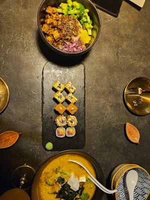 All in one platter & ramen at Kusa Japanese Vegan- Bukit Bintang in Kuala Lumpur