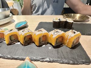 Mango rolls & radish rolls #Veganuary at Kusa Japanese Vegan- Bukit Bintang in Kuala Lumpur