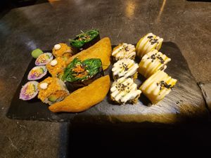 Sushi and Inari at Kusa Japanese Vegan- Bukit Bintang in Kuala Lumpur