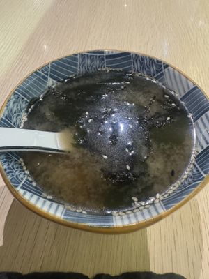 Miso soupp  at Kusa Japanese Vegan- Bukit Bintang in Kuala Lumpur
