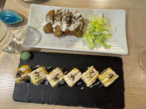 Potato Wedges & Mango Sushi at Kusa Japanese Vegan- Bukit Bintang in Kuala Lumpur