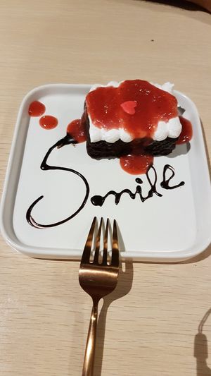 Strawberry chocolate cake...light and delicious at Kusa Japanese Vegan- Bukit Bintang in Kuala Lumpur