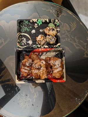 Take away maki and potato wedges at Kusa Japanese Vegan- Bukit Bintang in Kuala Lumpur