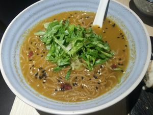 Pumpkin noodles at Kusa Japanese Vegan- Bukit Bintang in Kuala Lumpur