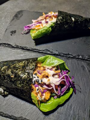 The Vegetable Handroll (which doesn't have rice - only the Handroll that says it has River, has rice, which I thought was odd) at Kusa Japanese Vegan- Bukit Bintang in Kuala Lumpur