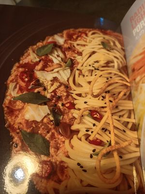 The picture on the menu, see next photo of what arrived at Kusa Japanese Vegan- Bukit Bintang in Kuala Lumpur