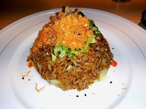 Fried rice at Kusa Japanese Vegan- Bukit Bintang in Kuala Lumpur