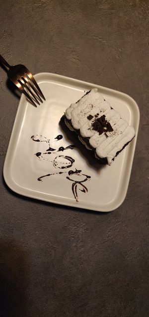 Apple brownie at Kusa Japanese Vegan- Bukit Bintang in Kuala Lumpur