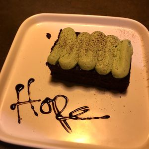 Wasabi chocolate cake at Kusa Japanese Vegan- Bukit Bintang in Kuala Lumpur