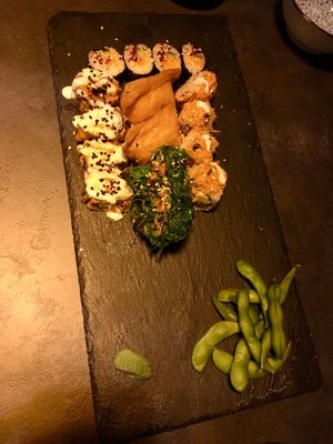 Sushi platter at Kusa Japanese Vegan- Bukit Bintang in Kuala Lumpur