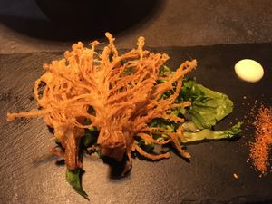 Mushroom tempura at Kusa Japanese Vegan- Bukit Bintang in Kuala Lumpur