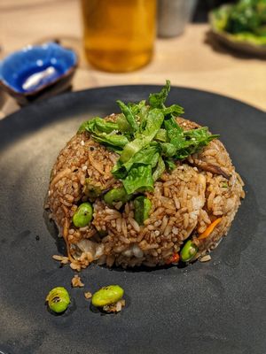 Edamame fried rice at Kusa Japanese Vegan- Bukit Bintang in Kuala Lumpur