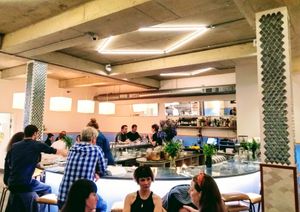 Bar seating at Morito in East London